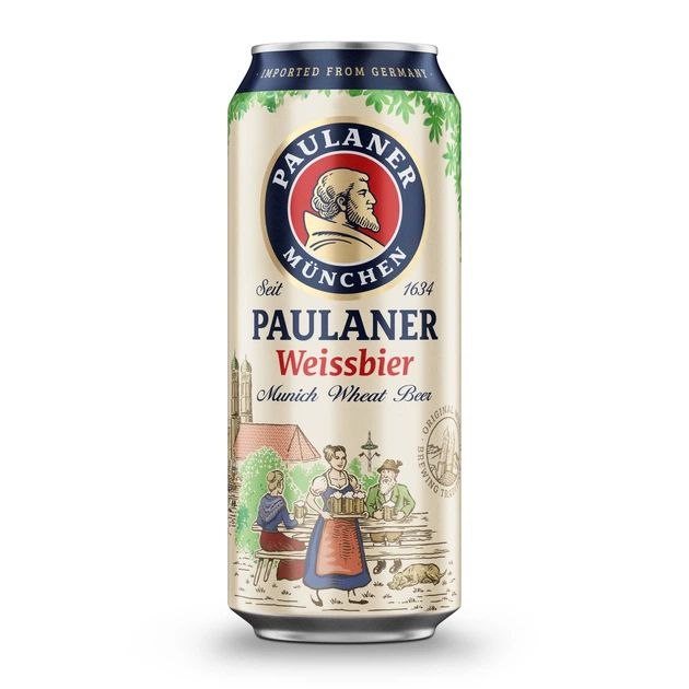 Пиво Paulaner Weissbier світле нефільтроване 5.5% 0.5 л з/б
